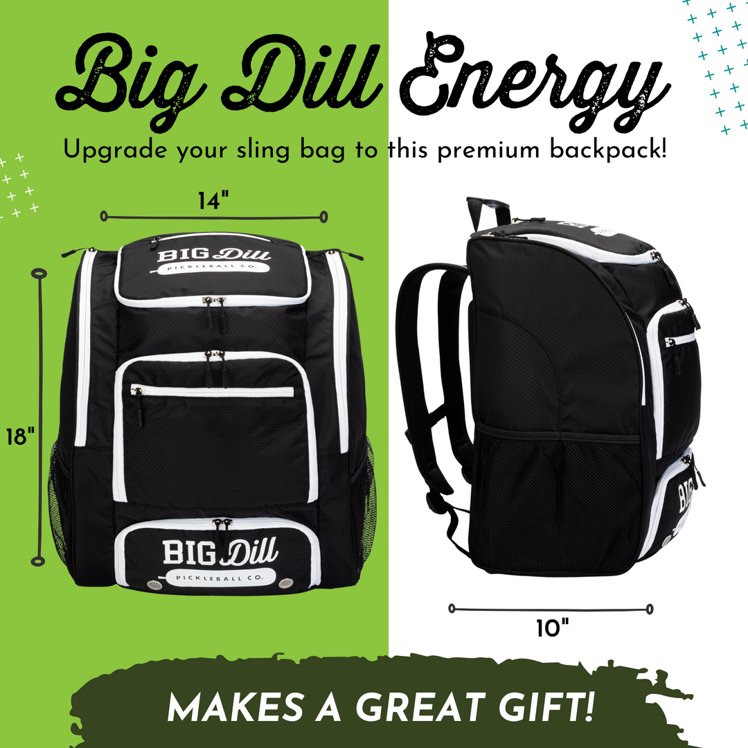 Pickleback Pickleball Backpack Bag with Shoe Compartment